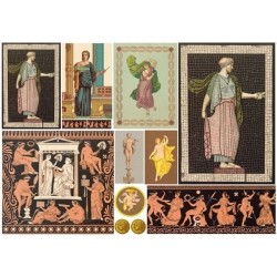 Papier do decoupage ITD COLLECTION NR 0196 A4