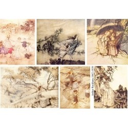 Papier do decoupage ITD COLLECTION NR 0129 A4