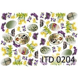 Papier do decoupage ITD COLLECTION NR 0204 A4