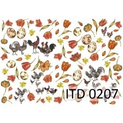 Papier do decoupage ITD COLLECTION NR 0207 A4