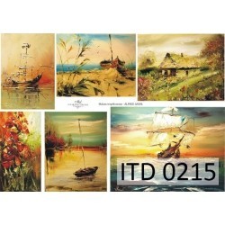 Papier do decoupage ITD COLLECTION NR 0215 A4