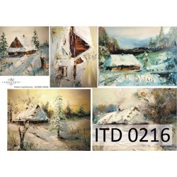 Papier do decoupage ITD COLLECTION NR 0216 A4