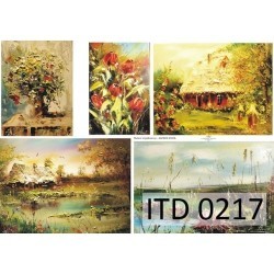Papier do decoupage ITD COLLECTION NR 0217 A4