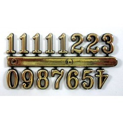 Cyfry arabskie 12 mm złote
