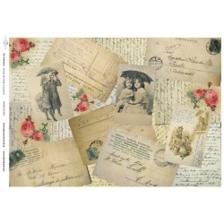 Papier do decoupage ITD COLLECTION NR 0237 A3