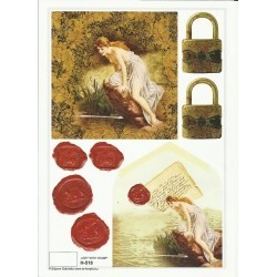 Papier SOLYOM GABRIELLA A4 LADY WITH STAMP H-518