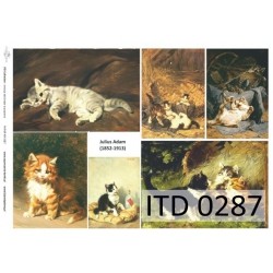 Papier do decoupage ITD COLLECTION NR 0287 A3