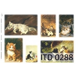 Papier do decoupage ITD COLLECTION NR 0288 A3