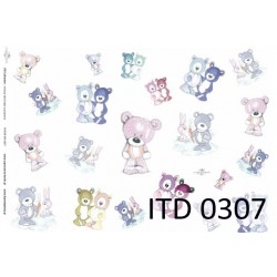 Papier do decoupage ITD COLLECTION NR 0307 A3