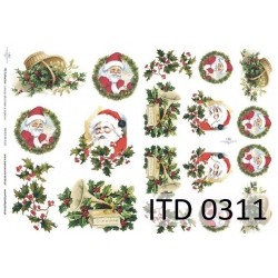 Papier do decoupage ITD COLLECTION NR 0311 A3
