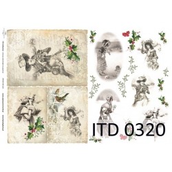 Papier do decoupage ITD COLLECTION NR 0320 A4