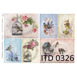 Papier do decoupage ITD COLLECTION A3 NR 0326