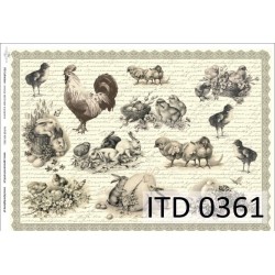 Papier do decoupage ITD COLLECTION A3 NR 0361