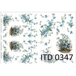 Papier do decoupage ITD COLLECTION NR 0347 A4