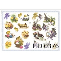 Papier do decoupage ITD COLLECTION A3 NR 0376