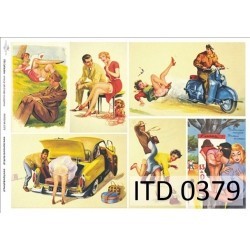 Papier do decoupage ITD COLLECTION A3 NR 0379
