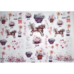 Papier do decoupage ITD COLLECTION NR 0118