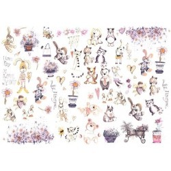 Papier do decoupage ITD COLLECTION NR 0116