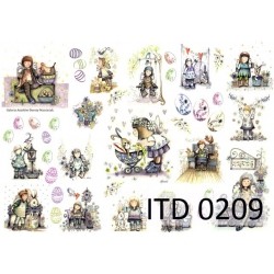 Papier do decoupage ITD COLLECTION NR 0209