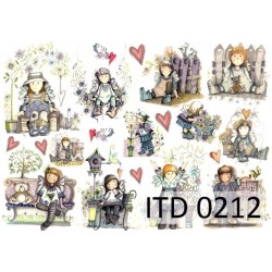 Papier do decoupage ITD COLLECTION NR 0212