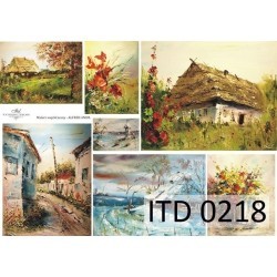Papier do decoupage ITD COLLECTION NR 0218