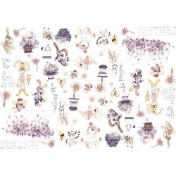 Papier do decoupage ITD COLLECTION NR 0117  A4