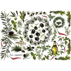 Papier do decoupage ITD COLLECTION NR 0115 A4