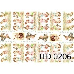 Papier do decoupage ITD COLLECTION NR 0206 A4