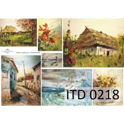 Papier do decoupage ITD COLLECTION NR 0218 A4