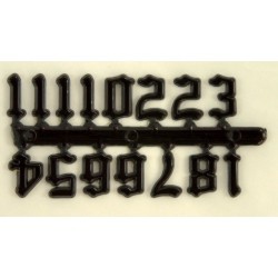 Cyfry staroangielskie 15 mm czarne