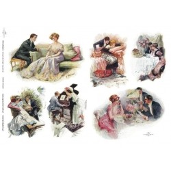Papier do decoupage ITD COLLECTION NR 0239 A3
