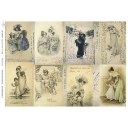 Papier do decoupage ITD COLLECTION NR 0241 A3