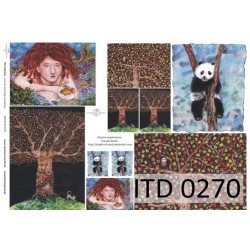 Papier do decoupage ITD COLLECTION NR 0270 A3
