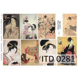 Papier do decoupage ITD COLLECTION NR 0281 A3