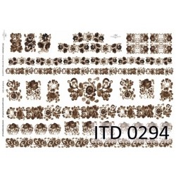 Papier do decoupage ITD COLLECTION NR 0294 A3