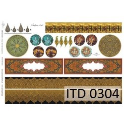 Papier do decoupage ITD COLLECTION NR 0304 A3