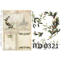 Papier do decoupage ITD COLLECTION NR 0321 A4