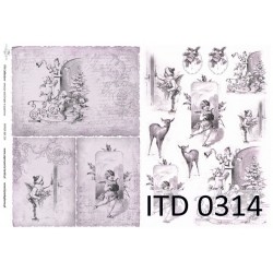 Papier do decoupage ITD COLLECTION NR 0314 A4