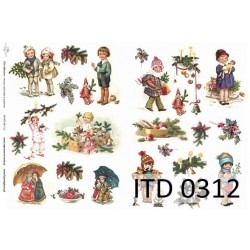 Papier do decoupage ITD COLLECTION NR 0312 A3