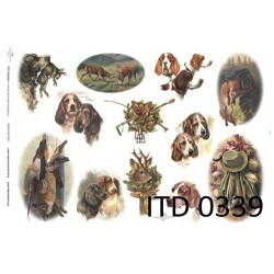 Papier do decoupage ITD COLLECTION A3 NR 0339