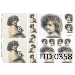Papier do decoupage ITD COLLECTION A3 NR 0358