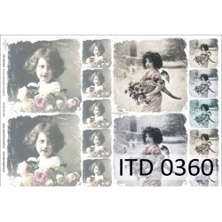 Papier do decoupage ITD COLLECTION A3 NR 0360