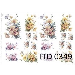 Papier do decoupage ITD COLLECTION NR 0349 A4