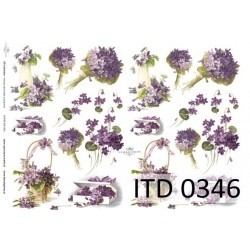 Papier do decoupage ITD COLLECTION NR 0346 A4
